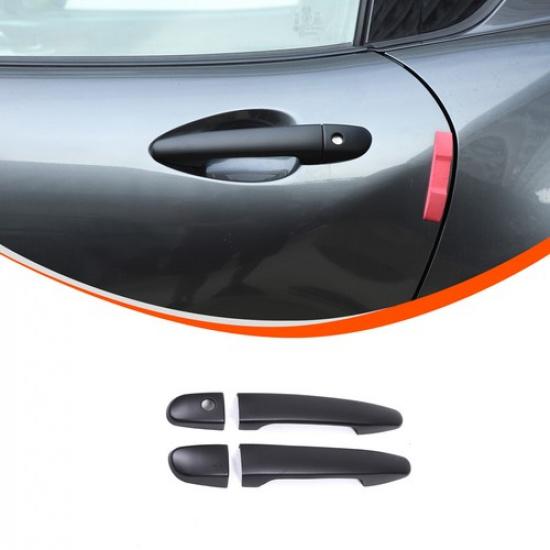 ABS Matte Black Exterior Door Handle Cover Trim For Mazda MX-5 Miata 2016-