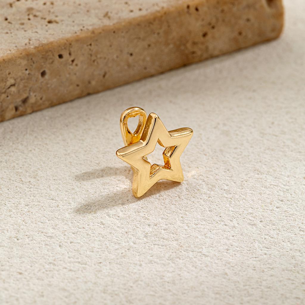 1 hollowed out heart-shaped star double tooth set for daily street fashion, cool smooth cross zircon shield teeth accessory