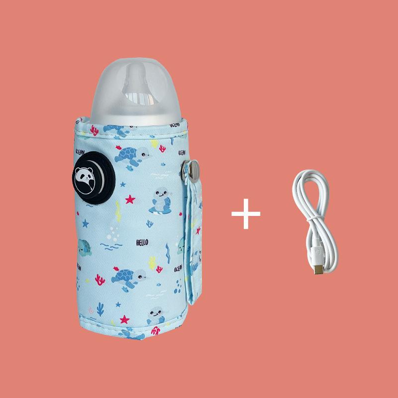 USB car bottle insulation cover portable milk thermostat outdoor constant temperature heating milk bottle insulation cover