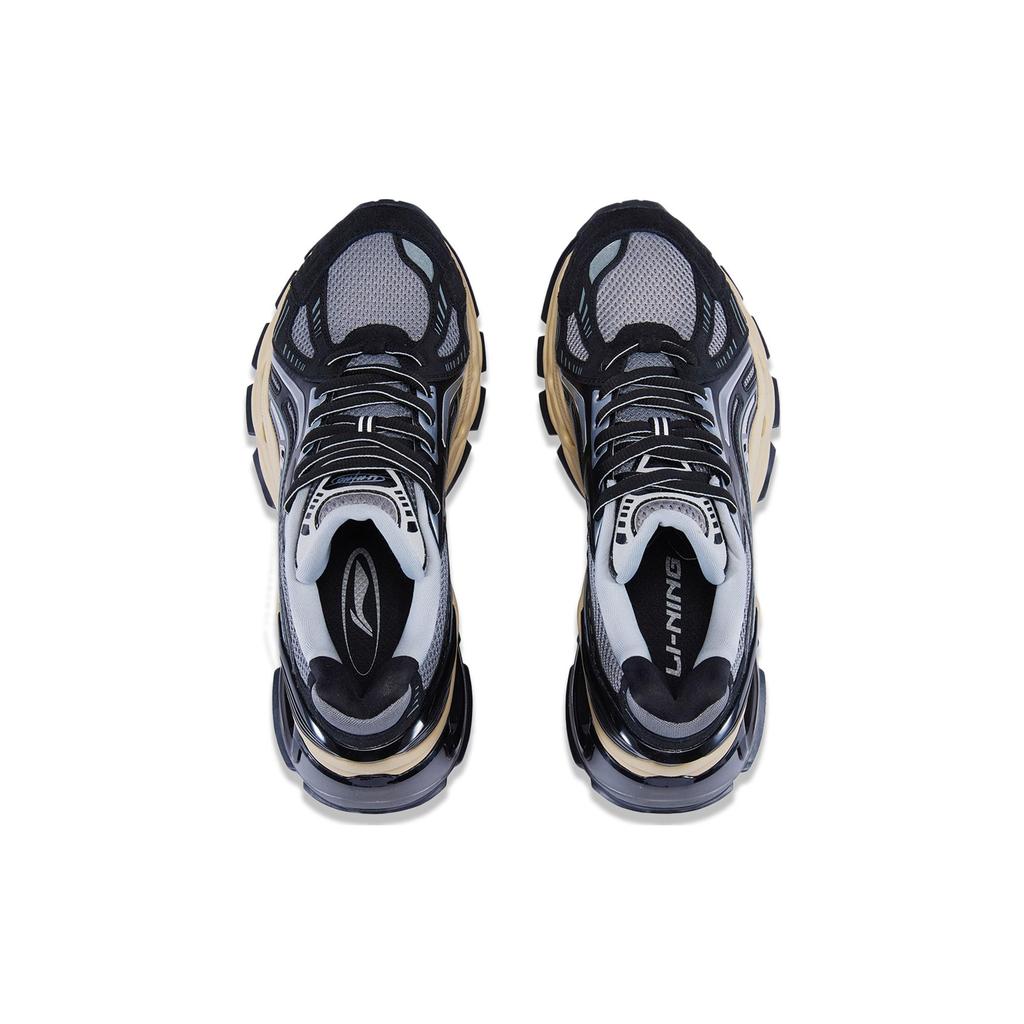 Li Ning Furious Rider BOW Αντιολισθητικά Χαμηλά Παπούτσια Τρεξίματος Ανδρικά Γκρι AZGT067-1