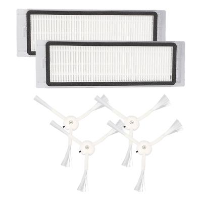 Vacuum Filter Side Brush Set Effective Cleanup Optimum Performance Long Life ABS Rubber for S50 S51