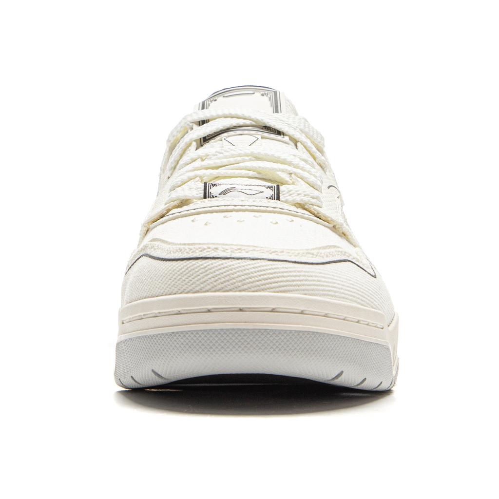 Li Ning Moon White 3 Synthetic Leather Slip Resistant Cushioning Abrasion Resistant Low Top Skateboard Shoes Men's AGCV077-4