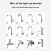Water Faucet Filter Splash Proof Sprayer Kitchen Tap Pressure Booster Rotatable Spout with 2 Filter Cartridges