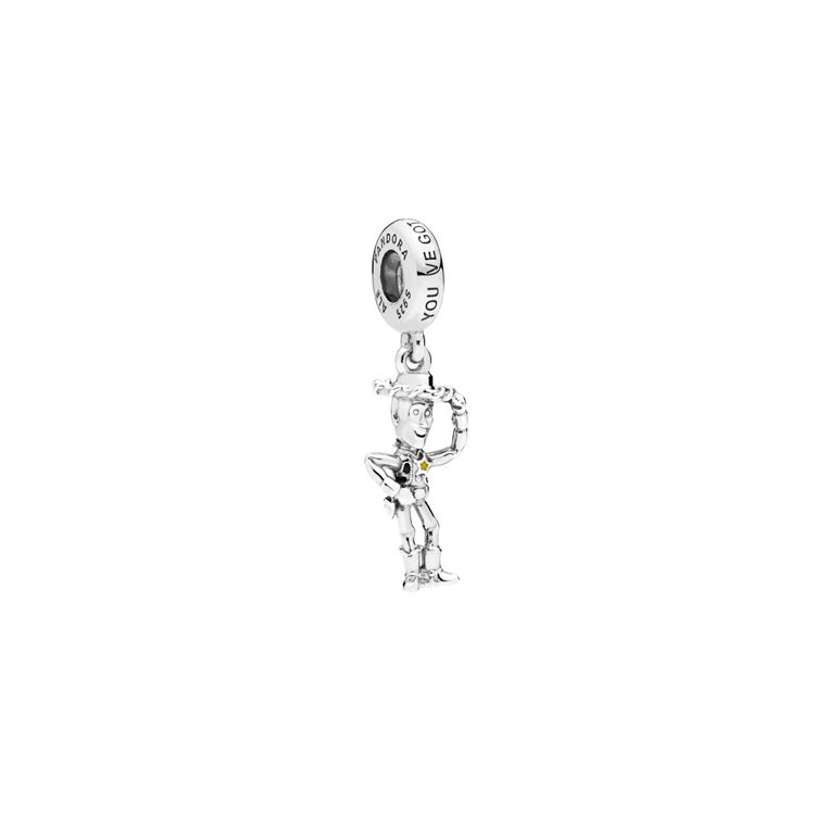 Pandora Disney Toy Story Woody Charm Unisex Charm 798041ENMX Silver