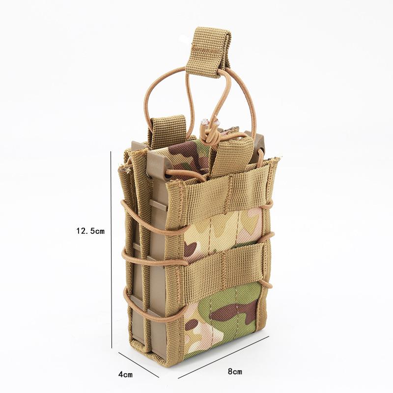 Grenzüberschreitende Taktische Gewehrmagazintasche mit Schnellgriff für AK/M4 - Elastische MOLLE-Weste-Befestigung