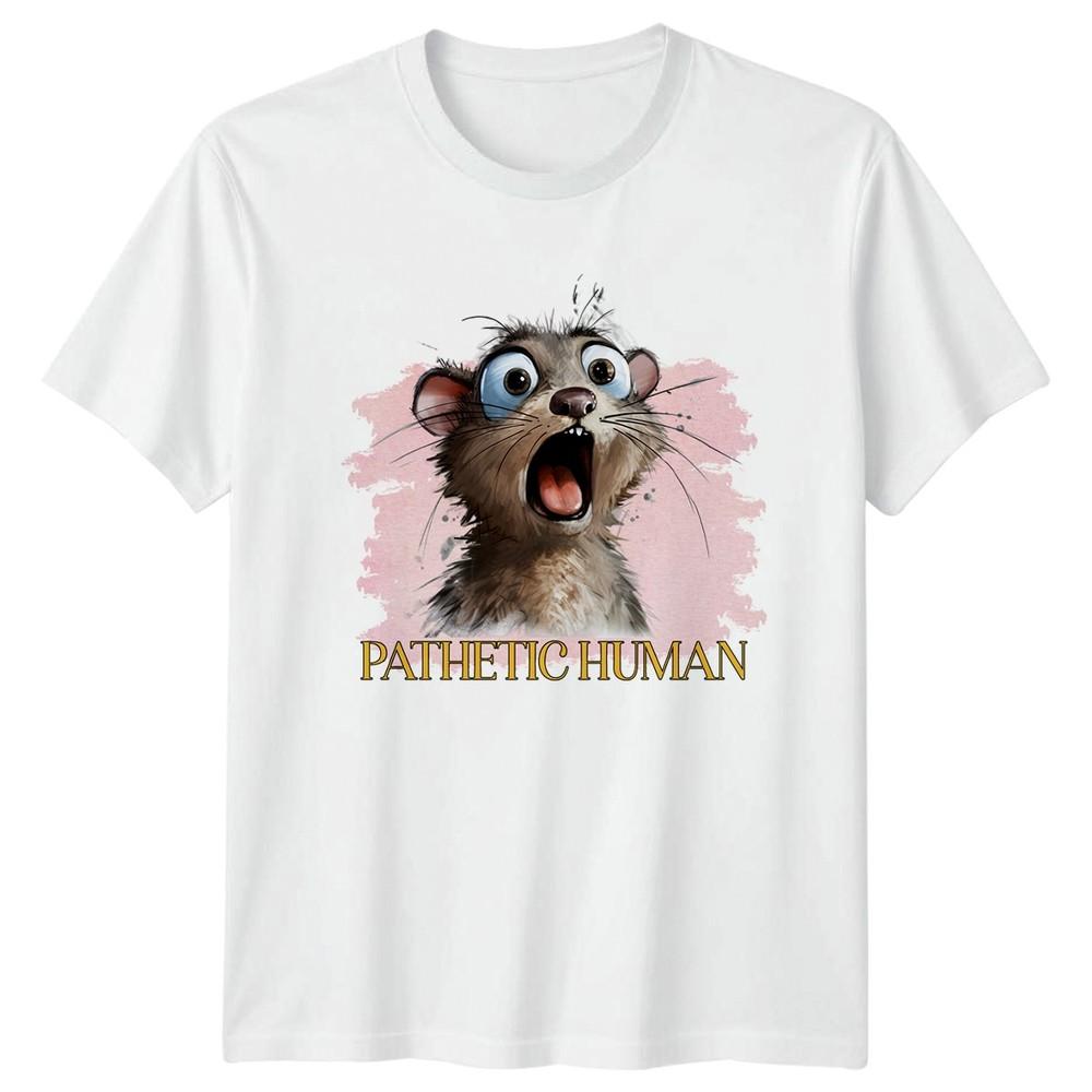 Pathetic HuUnisex TShirt Funny Cats Animal Humor Gift For Him And Her S