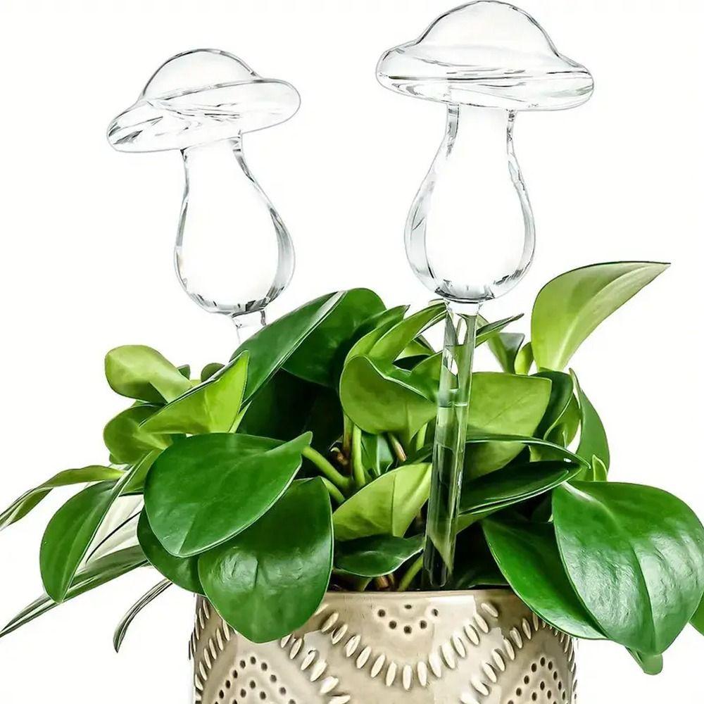 Mushroom Shape Plant Watering Glass Globes Glass Drip Irrigation System Home Supplies