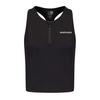 Womens/Ladies Quarter Zip Gym Tank Top