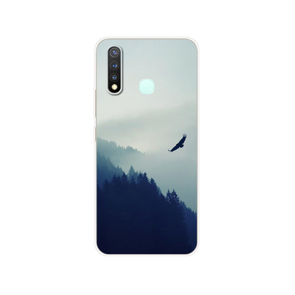 Dla Vivo Y19 Case 6.53 ''miękki TPU silikonowy pokrowiec dla Vivo Y19 Y 19 VivoY19 Case tylna obudowa telefonu zderzak ochronny Shell Bag Coque