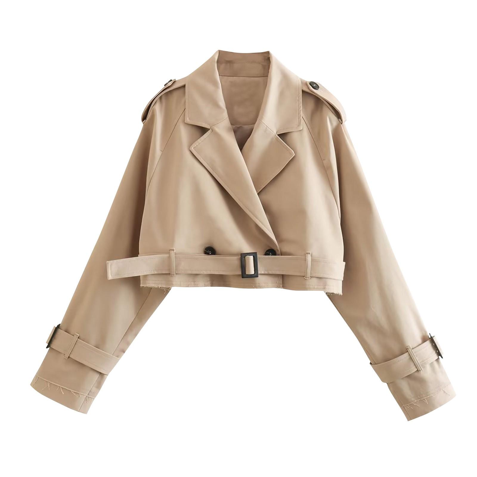 

Women s Spring And Color Long Sleeve Short Windbreaker Jacket XS