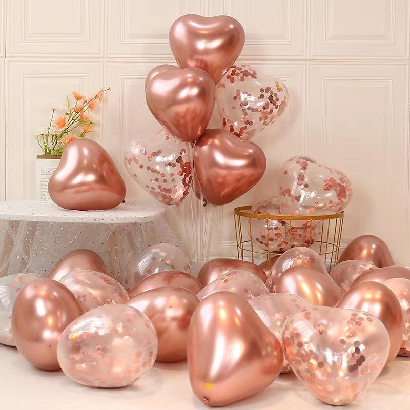 Herzförmige Ballons: Perfekt für Hochzeiten, Valentinstag, Heiratsanträge, Verlobungen und Geburtstagsdekorationen