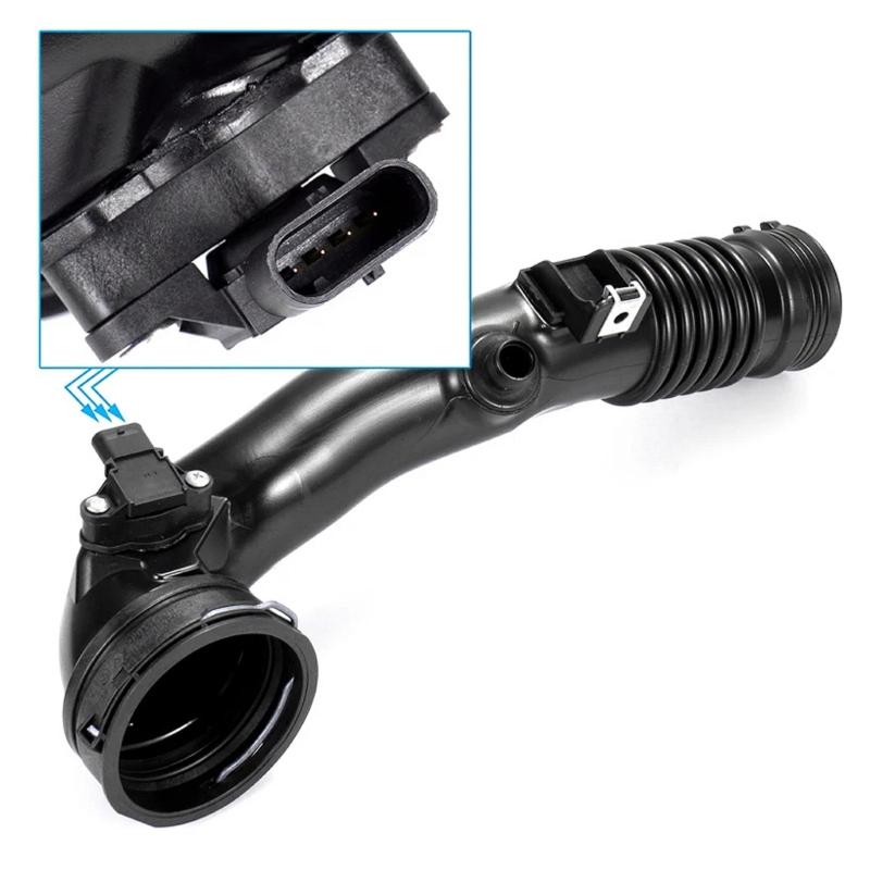 Intercooler Turbocharger-Air Pipe with Map Sensor for X6 F01 F07 F13 X6 13717609811 13717588268 Air Intake Booster-Hose