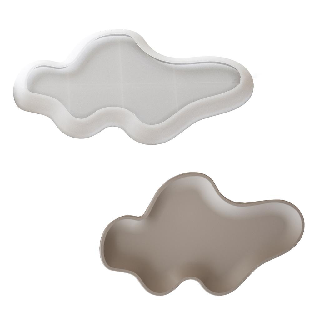 Multipurpose Large Oval Resin Tray Molds Sturdy Silicone Home Accessory Portable for Concrete Dishes Craft Supplies