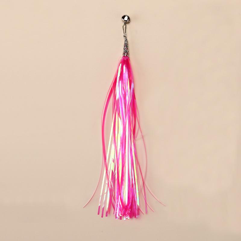 Cat Toy Replacement Head with Bell and Colorful Tassel