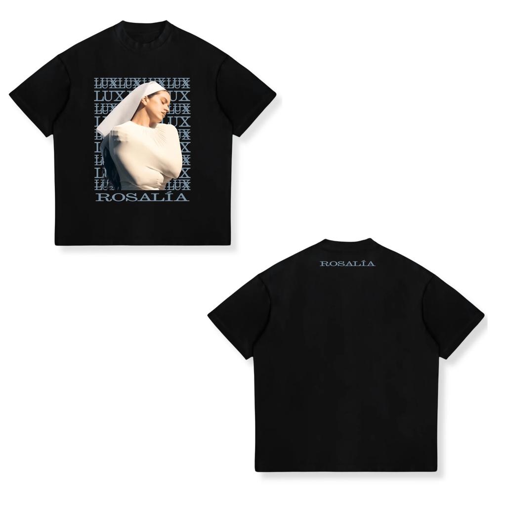 Rosala LUX 2026 Tour Graphic Tee Unisex Stylish Short Sleeve 100 Cotton HighQuality Casual Crewneck Street Style Tshirts