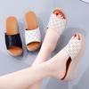 2022 Summer Breathable Thick-Soled Hollow Strap Home Slippers for Women