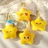 Stuffed Doll Stars Keychains Fluffy Couple Keychain Exquisite Star Plush Key Chain  Christmas Gift