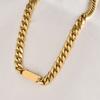 DIEYURO 316L Stainless Steel Thick Chain Necklace Female Fashion Retro Hip-hop Punk Prevent Allergy Mujer Bijoux