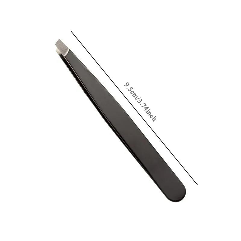 1Pcs Black Eyebrow Clipper, Eyebrow Trimming and Hair Removal, False Eyelash Clipper, Beard Removal Forceps, Beauty Tool
