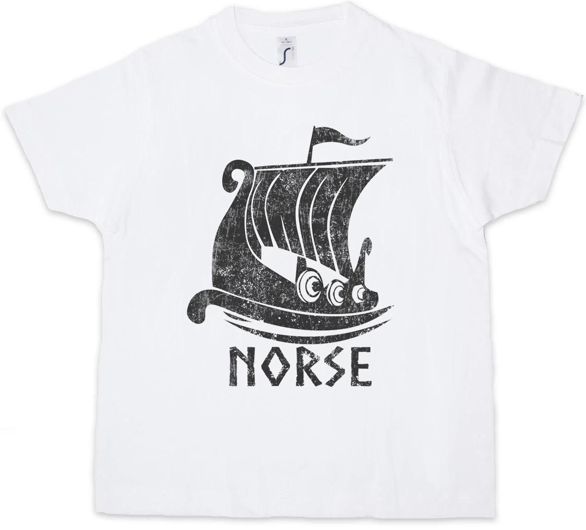 VIKING SHIP VII Kids Boys kids boys T-Shirt Boat Dragon Vikings Norse Odin Thor Valhalla 160