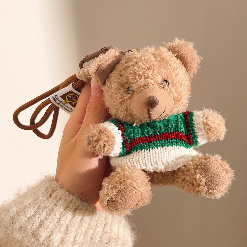 Original Plush Trendy Little Bear Keychain Pendant - Cute Backpack Ornament and Cartoon Gift Standard
