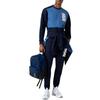 Emporio Armani EA7 Letter Logo Print Drawstring Knit Sports Pants Men bottoms Navy-Blue 3RPP65-PJ05Z-1554