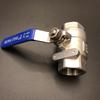 Heavy-Duty 201/304 Stainless Steel Ball Valve, Two-Piece, WOG100, Large Bore, Sizes DN15, DN20, DN25, 2 Inch.