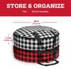 Lattice Christmas Wreath Storage Bag Foldable Xmas Tree Bag Garland Container with Dual Handle for Home Festival Storing Tools