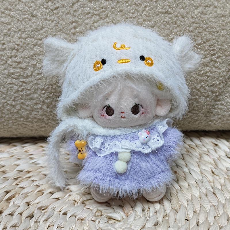 10CM Cotton Doll Outfit Set: Hat & Skirt Accessories 10CM Doll (Clothes Only)