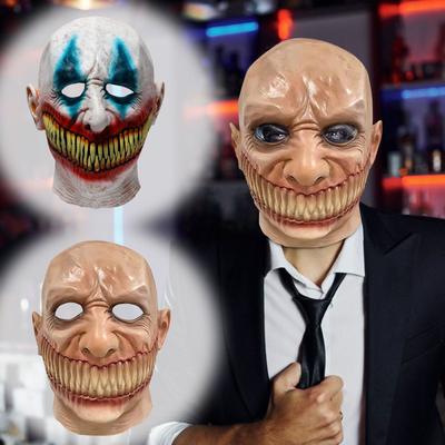 Scary Masks For Adults Horror Mask Realistic Halloween Mask Big Mouth Scary Teeth Creepy