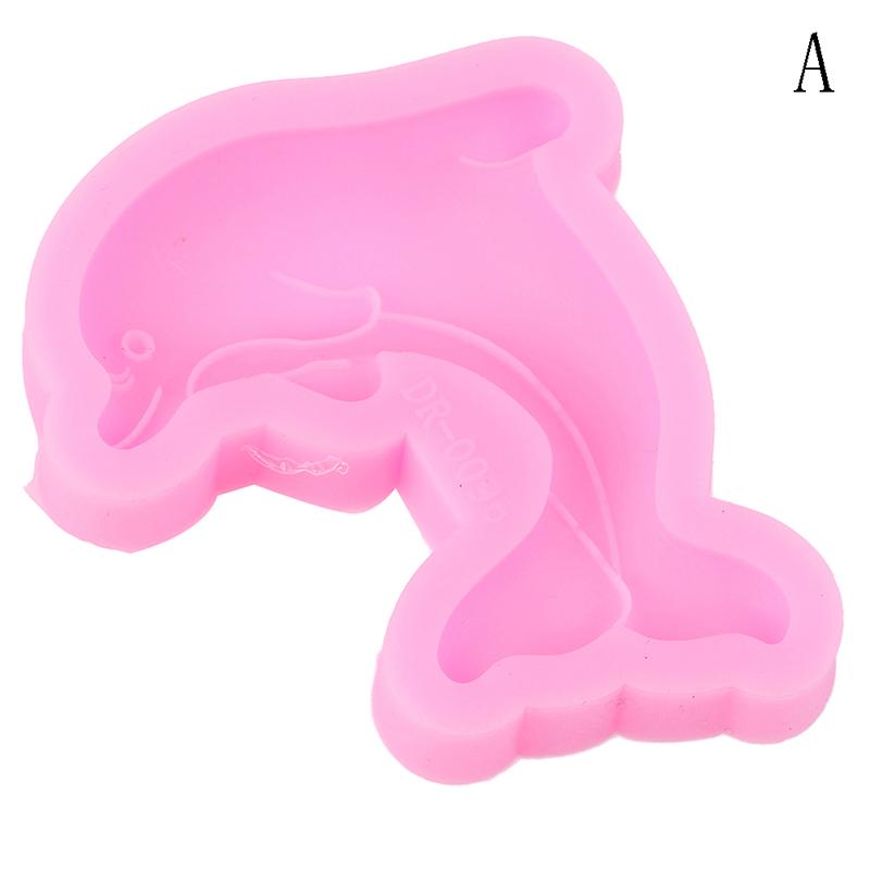 Dolphins Whale Shape 3D Silicone Cake Soap Candle Molds Kitchen Baking Fondant