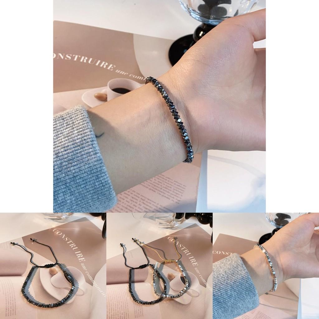 Bracelet Iridium Minimalist Geometric Design Handmade Unisex Fashion Jewelry