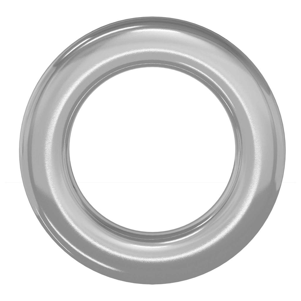 Washers 12 Pcs Silver 10 X 10 X 0.8 Mm Iron