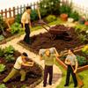 Professional 1:87 Scale Building Site Resin Model with Workers Moving Materials Hobbyist Collectible Model Gift