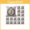 Stylish 26 Letter Cotton Linen Cushion Cover Pillow Case For Home Sofa Decor 18 Inch