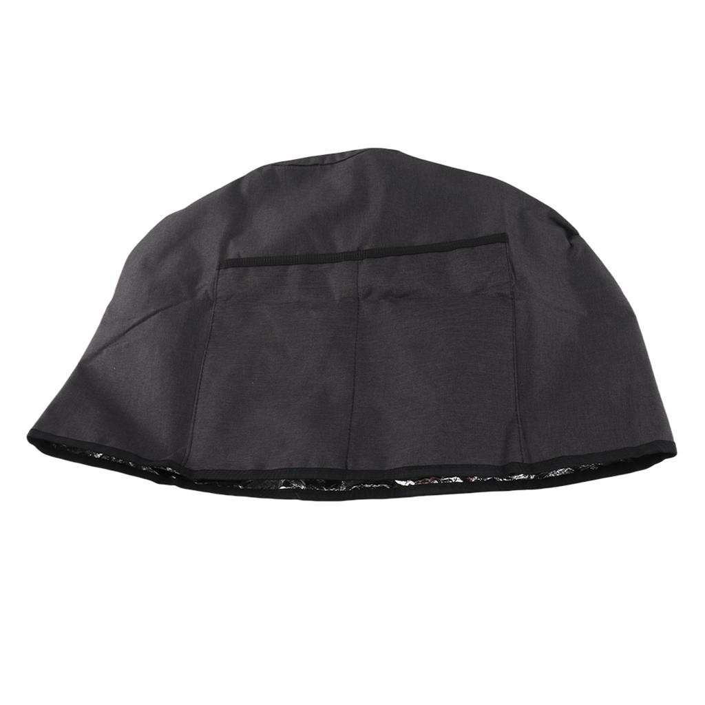 Round Pressure Cooker Dust Cover Protective Cover with Pocket Kitchen Appliances AccessoriesBlack 38x38.7cm