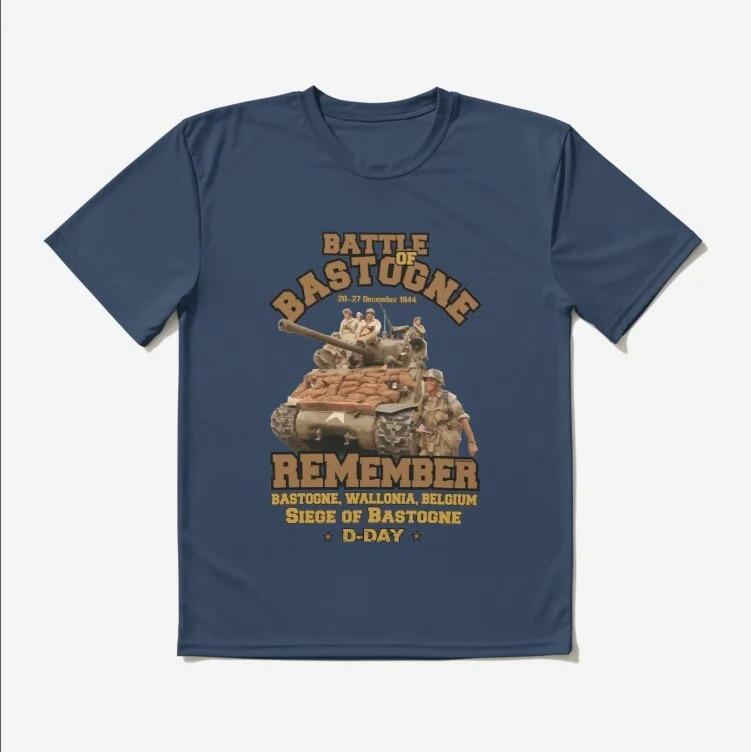 

US Army DDAY Veterans 1944 Normandy Battle of Bastogne TShirt Short Sleeve Casual 100 Cotton ONeck Mens Tshirt Size S3XL 4XL