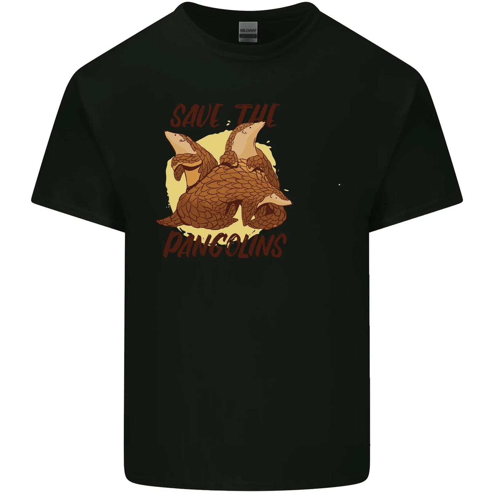 Save the Pangolins Environment Endangered Kids T-Shirt Childrens 4XL