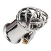 Ergonomické zařízení pro mužskou cudnost Stealth Lock z nerezové oceli, klec na penis, zámek na penis, erekční kroužek, pás cudnosti, S060