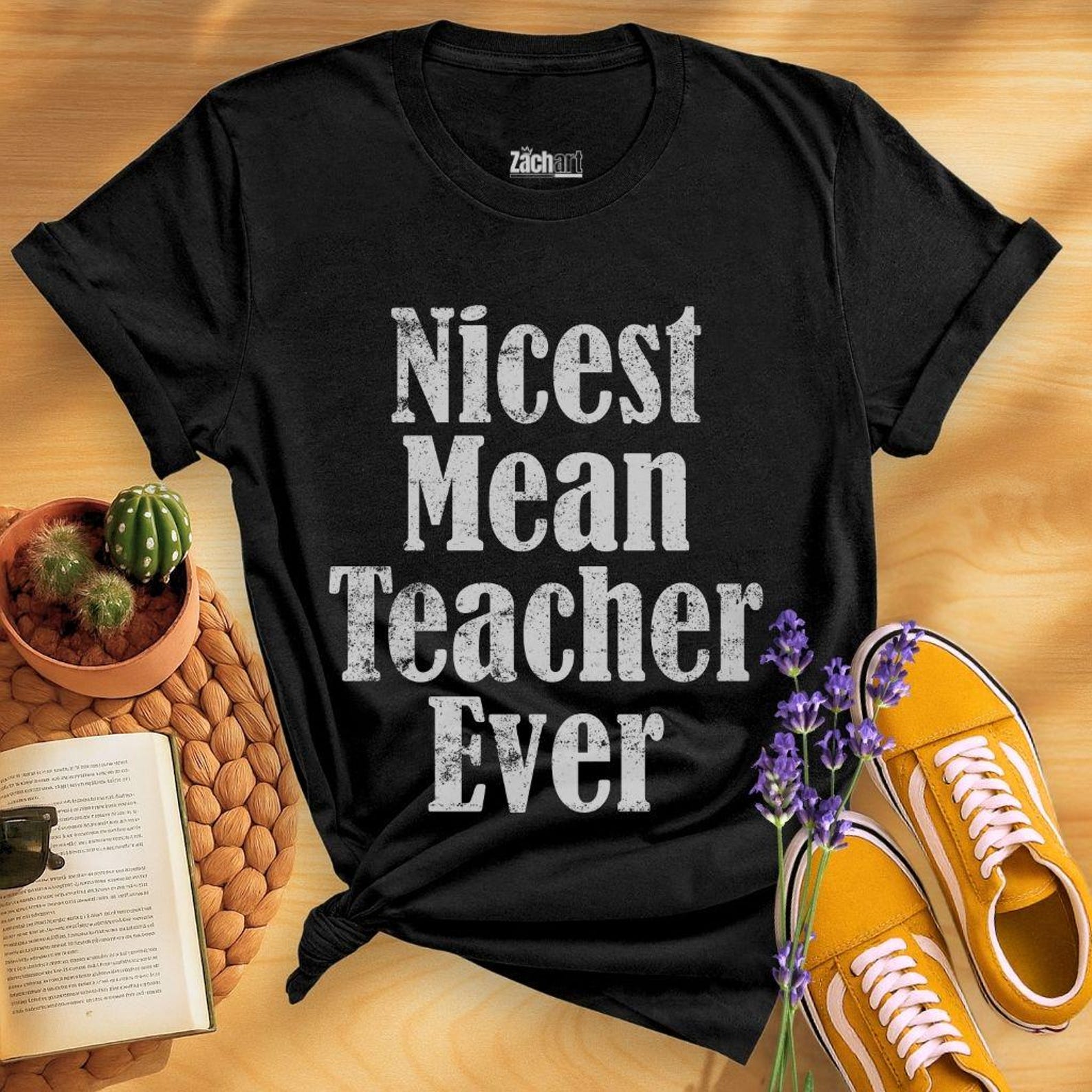 Nicest Mean Teacher Ever Shirt, Funny Teacher Shirt, Sarcastic Classroom Humor Shirt, Best Teacher Gift, School Educator Appreciation Shirt S