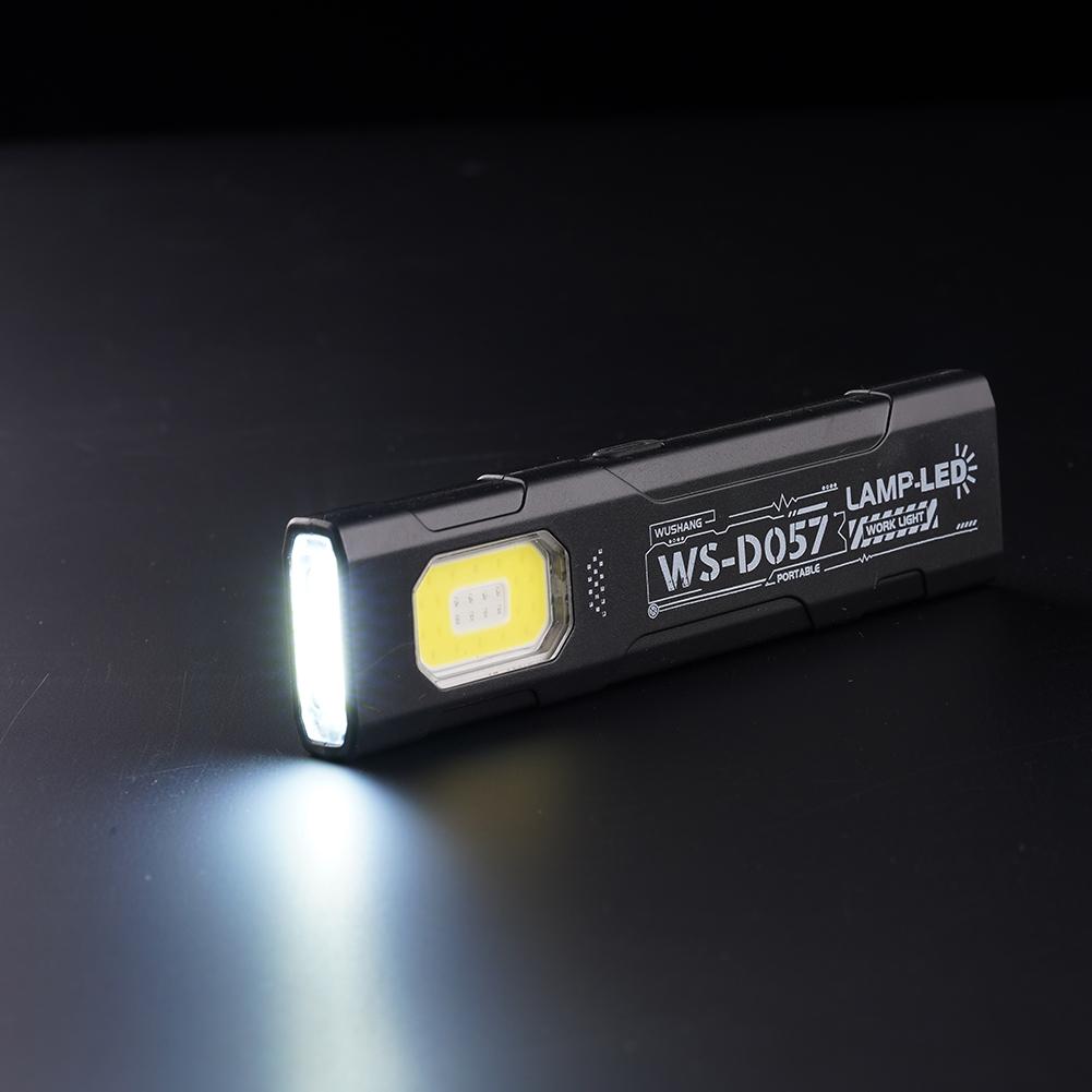 LED COB Flashlight Type C Rechargeable 600LM Portable Mini Torch Pocket Lantern Flood Work Light With Magnet For Emergency