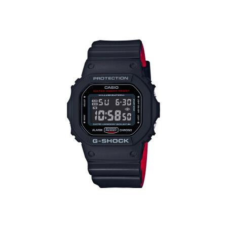 CASIO Men G-SQUAD Series Black Watch DW-5600HR-1 DW-5600HR-1 Black Dial