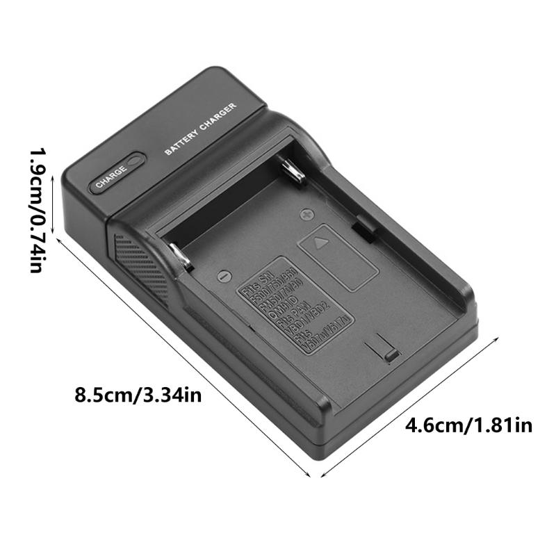 Camera Battery Charging Dock With USB C Input, for NPFM50 NPFM70 NPFM90 NPF550 NPF750 NPF960 Batteries for Home or Travel Use