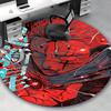 1pc Jujutsu Kaisen Satoru Gojo Round Carpet - Anime Cartoon Design Chair Mat, Non-Slip Rug for Office, Home Decor, Living Room, Bedroom, Game Room Dec