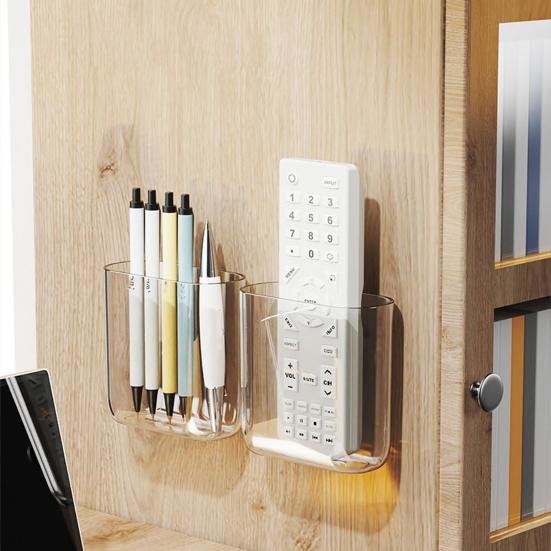 Wall Mount Remote Control Holder Adhesive No Drill Large Capacity Home Office TV Air Conditioner Remote Control Storage