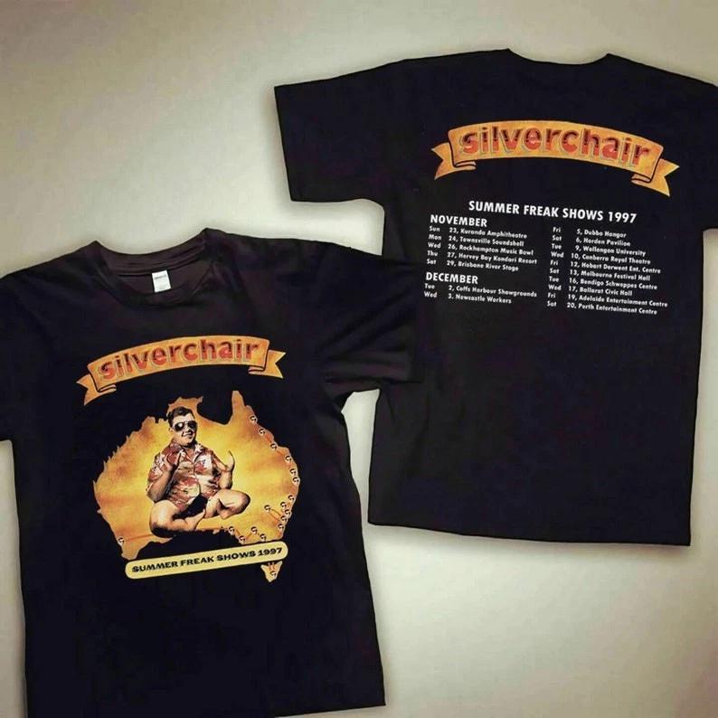 Vtg Silverchair Summer Freak Show Tour 1997 Tshirt 90s Silverchair Graphic Shi