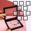 Clear Floating Storage Box Display Case Floating Jewelry Frame Multifunctional Compact Transparent Holder for Bracelet Earring
