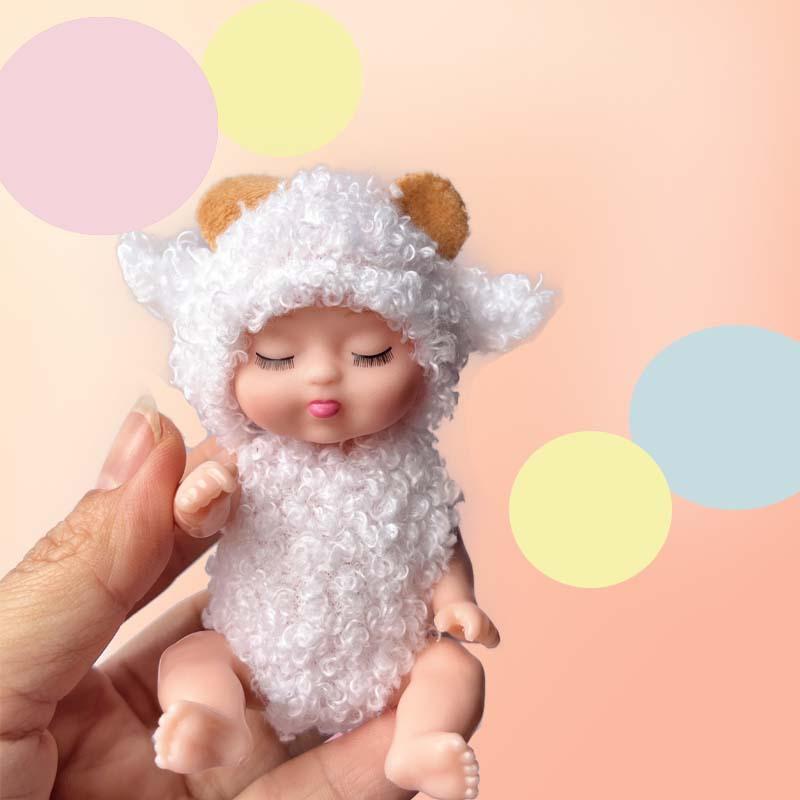 3.5-inch Reborn Sleeping Beauty Doll Princess-themed Children's Toy Doll Gift Set 