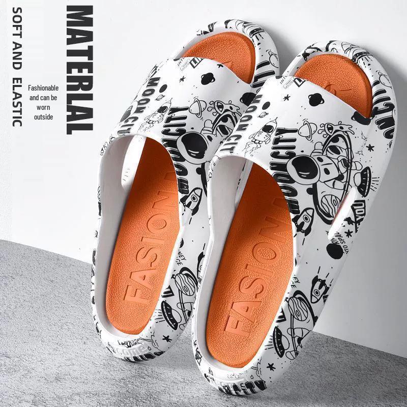 

2024 Men s Trendy Outdoor Sports Bathroom Slippers: Summer Cool, Poop-Stepping Comfort, Internet Celebrity Couples 44-45 (Runs Small)