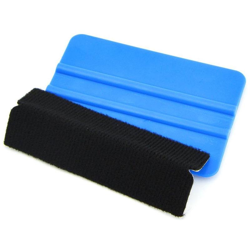 Velvet Plastic Car Film Scraper - Red, Yellow, Blue - Eco-Friendly Materials